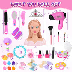 Everideals realistic hair dryer for doll styling supports immersive pretend play and fine motor practice