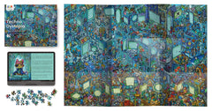 Evermade Techno Dystopia 1000-piece puzzle box, premium quality and sturdy pieces.