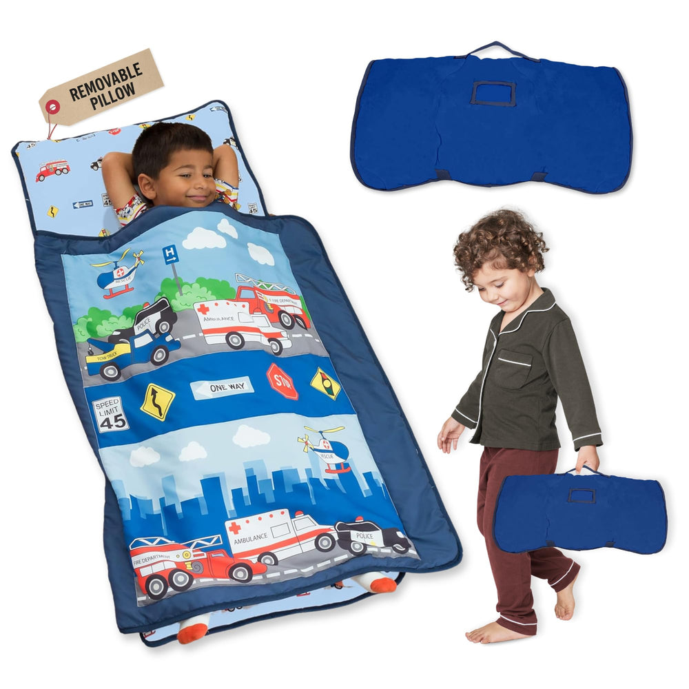 EVERYDAY KIDS nap mat cover demonstrates durable, kid-friendly design.