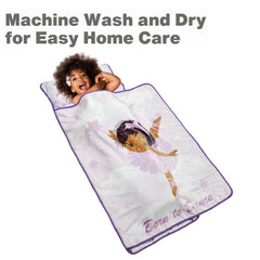 EVERYDAY KIDS nap mat is machine washable for easy care.