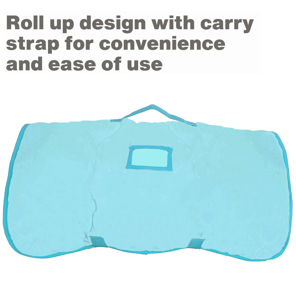EVERYDAY KIDS nap mat material is soft microfiber for cozy naps.