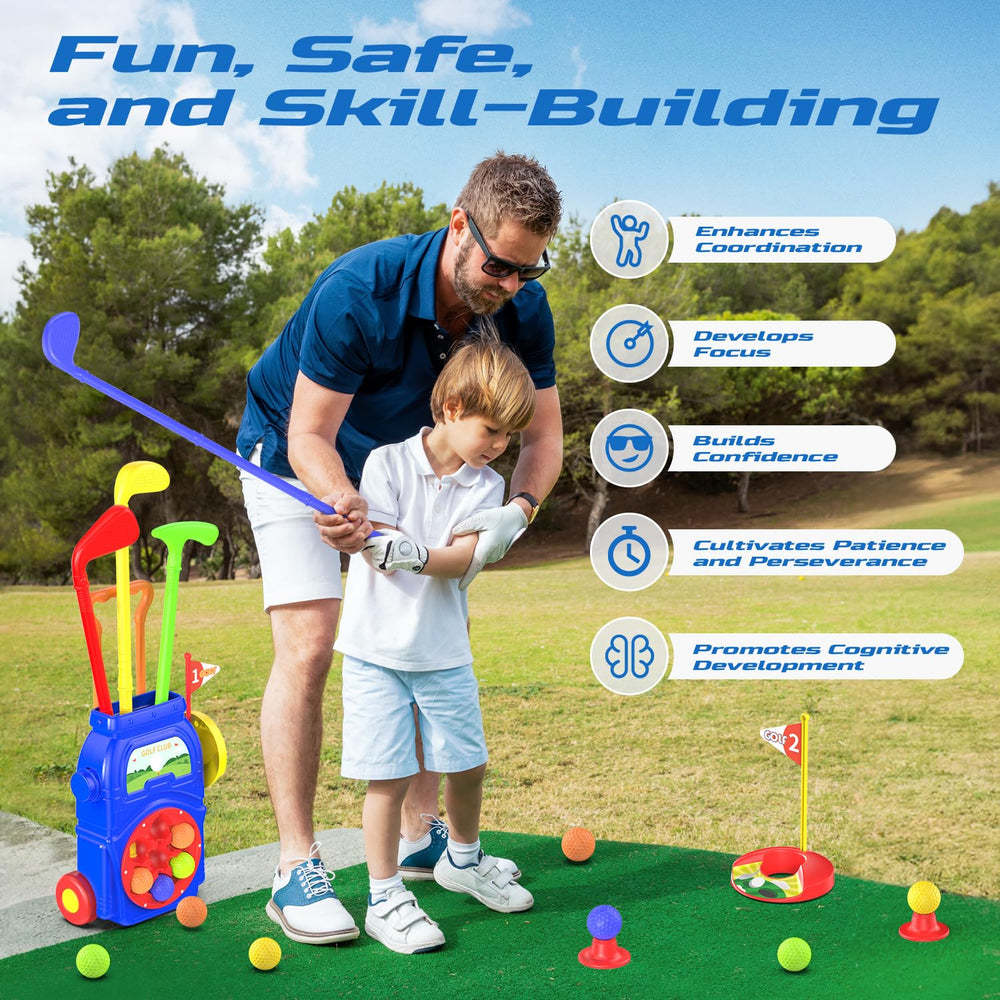 EveStone toddler golf clubs designed for small hands and safe play