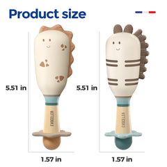 Evoceler BPA-free silicone rattle is easy to clean.