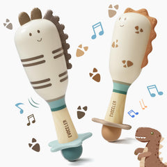 Evoceler Stegosaurus rattle ready for tiny hands to grasp and shake.