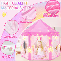EVOIONOS Princess Tent star lights create magical ambience