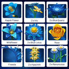 EWED Starry Blooms adjustable stems enable custom vase heights.