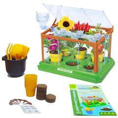 EXBEPE kit with drip irrigation system keeps seedlings evenly watered and simple to manage.