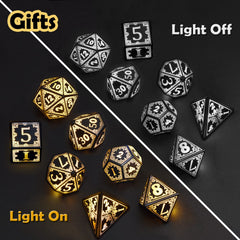 EXCECAR DND D4 light-up dice offer compact, portable gameplay on the go
