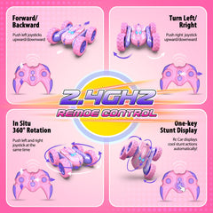 Excitobo RC car 2.4GHz anti-interference remote for smooth multiplayer racing.