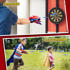 Excitobo soft darts enabling safe, realistic web-slinging action
