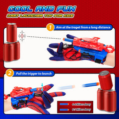 Excitobo Web Shooter darts ready for safe target practice and play.