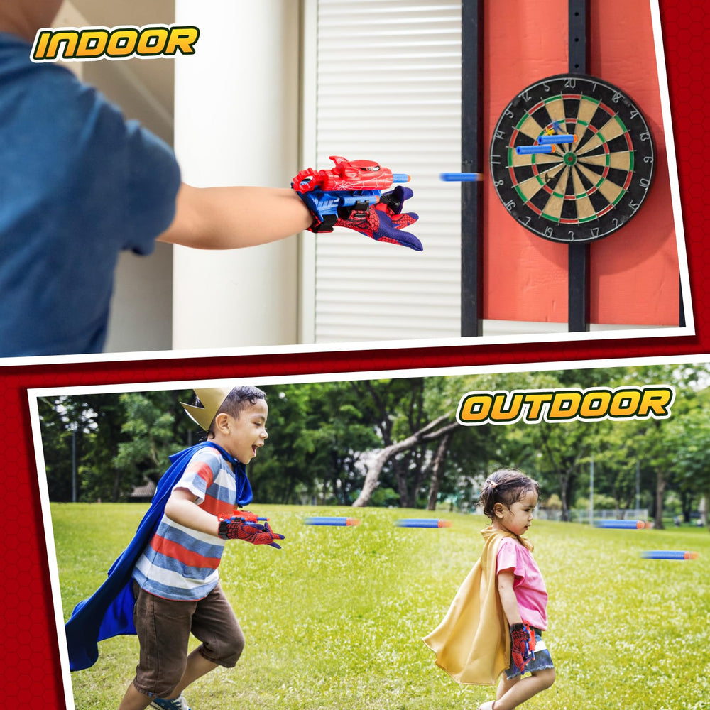 Excitobo Web Shooter family fun during backyard games.