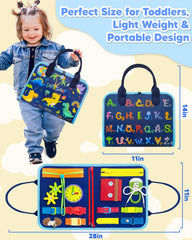 Exorany Busy Board soft felt ensures safe, durable play sessions.