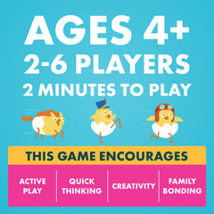Exploding Kittens Hurry Up Chicken Butt quick rounds keep children engaged.