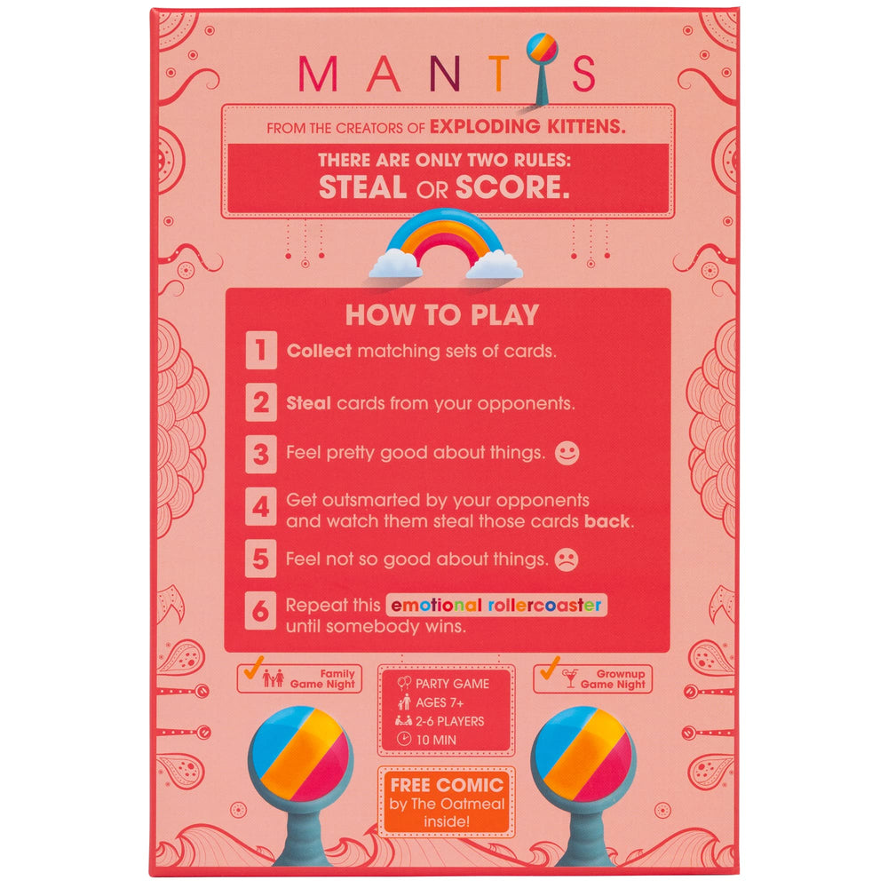 Exploding Kittens Mantis instruction manual offers fast setup guidance.