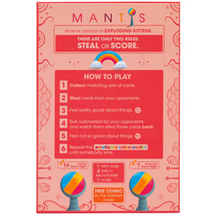 Exploding Kittens Mantis instruction manual offers fast setup guidance.