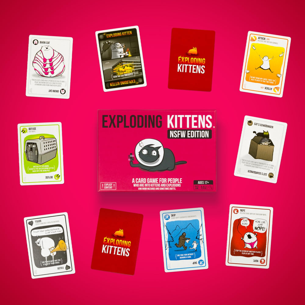 Exploding Kittens NSFW Edition party-night essential for groups seeking outrageous laughs.