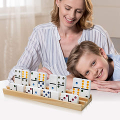 Exqline 8-pack domino trays suitable for Chickenfoot and other games.