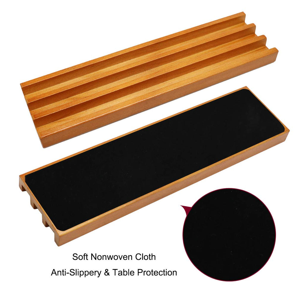 Exqline pine racks show 0.6-inch tile compatibility for smooth gaming