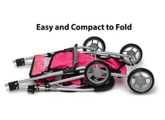 Exquisite Buggy cushioned doll bed for cozy naptime moments