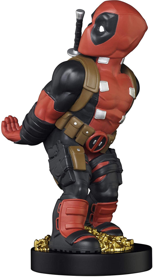 Exquisite Gaming Deadpool rear-view stand holds phones and controllers securely.