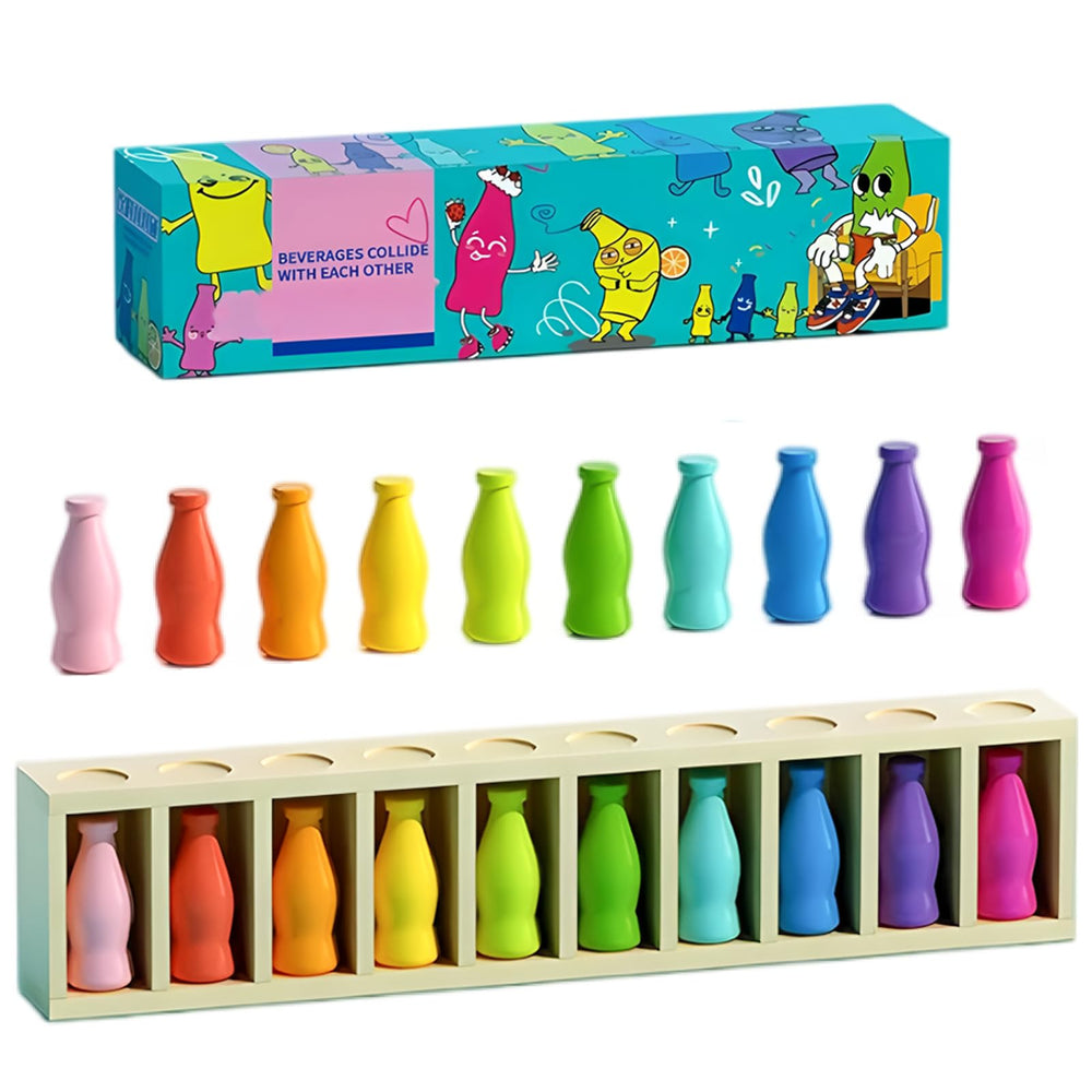 Exrroh Fun Board Game bottle color challenge for family bonding and party fun.