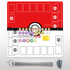 Extalas playmat with a two-player layout and symmetric zones for organized play