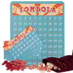 Extguds Tombola board blue for clear number calls during group play.