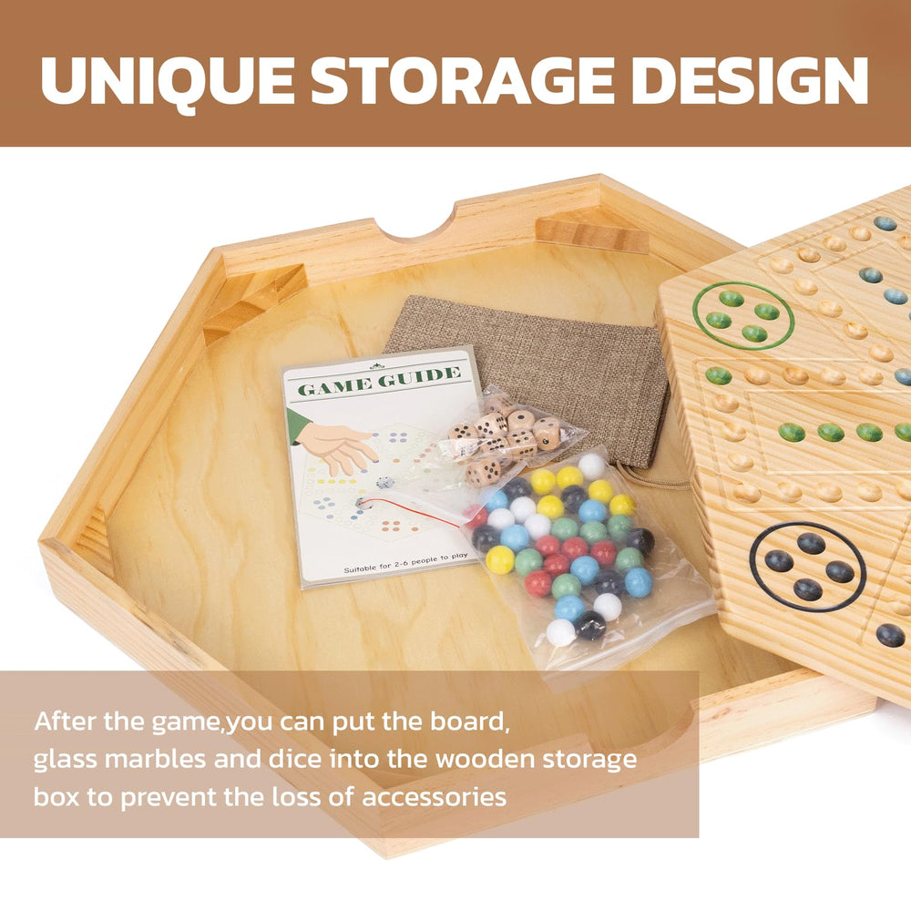 Eight dice arranged for fast-paced multiplayer play on Extguds board