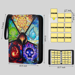 EYEGLEAM binder open to reveal 40 pages for large card collections