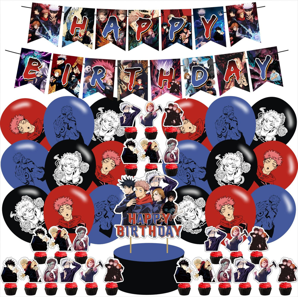 Ezcpigei Jujutsu Kaisen cake topper for standout anime birthday decor.