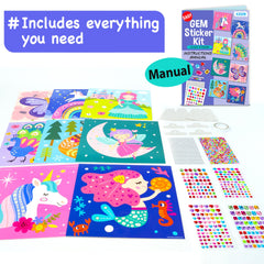 EZCRA diamond art kit includes sturdy easel for easy display.