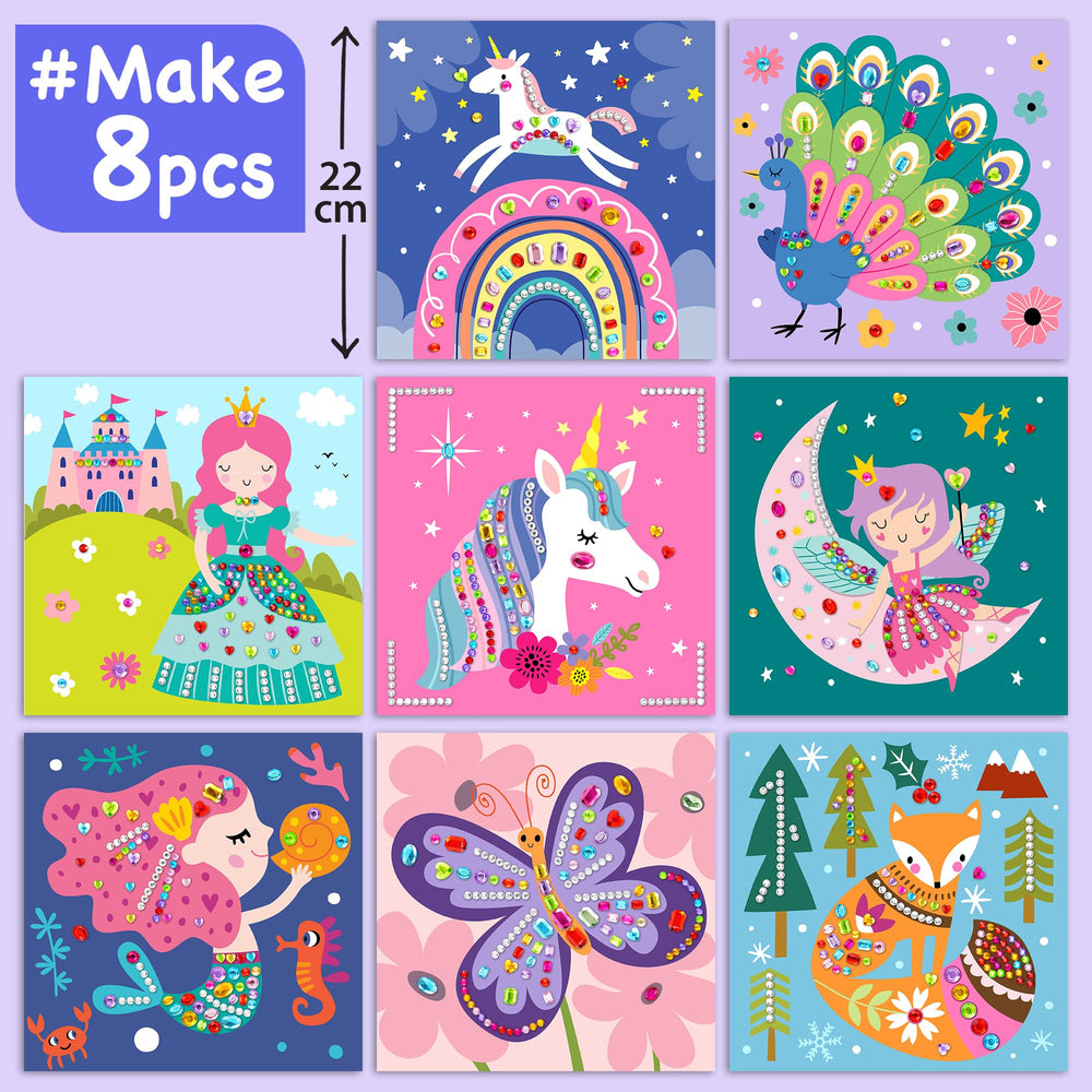 EZCRA 990+ gems provide vibrant options for kid-friendly crafts.