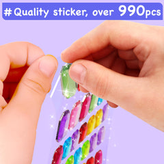 EZCRA no-mess stickers keep crafting sessions tidy.