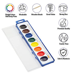 Ezzgol 8-color palette makes mixing colors easy for kids.