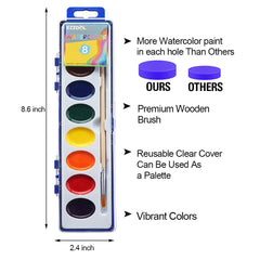 Ezzgol wooden brush set provides smooth strokes for young painters.