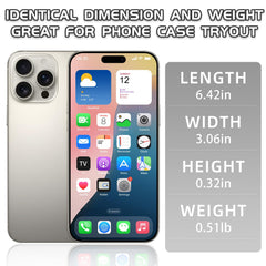 Faawxlo dummy phone side view highlighting compact display props.