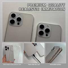Faawxlo prop phone shows aluminum frame and ABS screen for authentic look.
