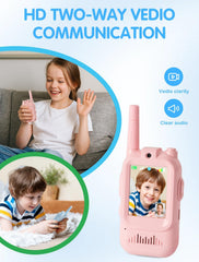 Fabeto walkie talkie with HD camera captures clear kid adventures