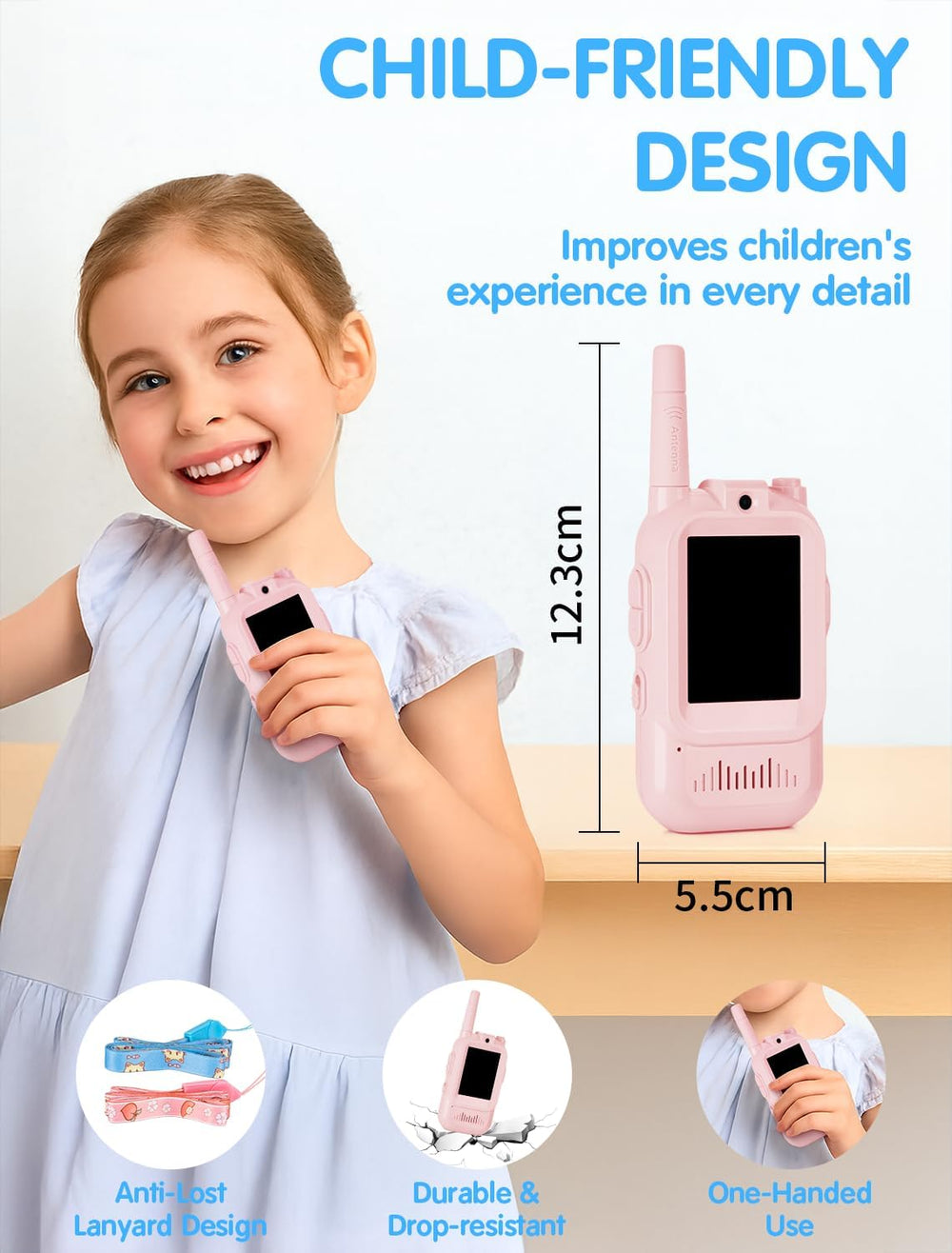 Fabeto walkie talkie anti-lost lanyards keep devices within reach