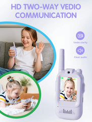 Two-pack Fabeto walkie talkies enabling group play during adventures