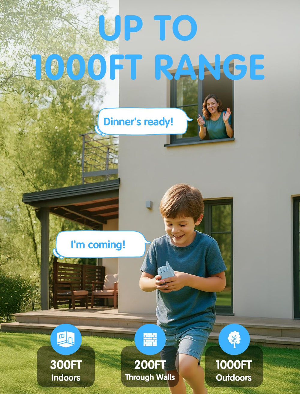 Fabeto Walkie Talkie Kids Video camera chat demonstrates live video in action