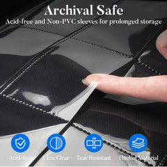 Fabmaker 360-card capacity with archival pages preserves cards in mint condition