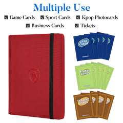 Acid-free pages in Fabmaker binder safely hold 360 sleeved cards