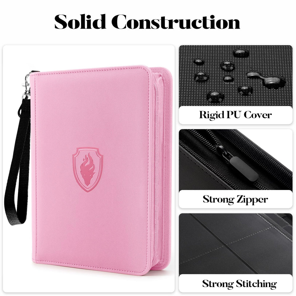 Fabmaker binder shows 320-card capacity in a portable design