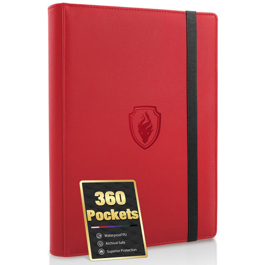 Fabmaker 9-pocket binder front cover with embossed logo for stylish storage