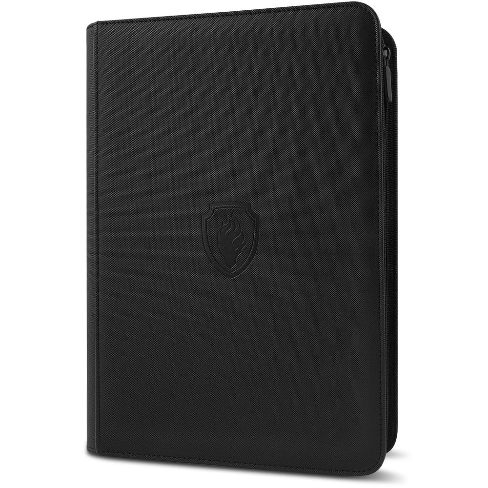 Fabmaker Premium Zip Card Binder cover with rugged PU case protects cards from dust