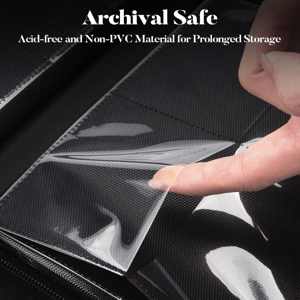 Fabmaker side-loading padded sheets prevent spills while displaying cards neatly.