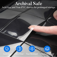 Side-loading pockets of Fabmaker binder enable easy card insertion