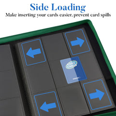 Twenty-page layout holds up to 360 cards for thorough collection display